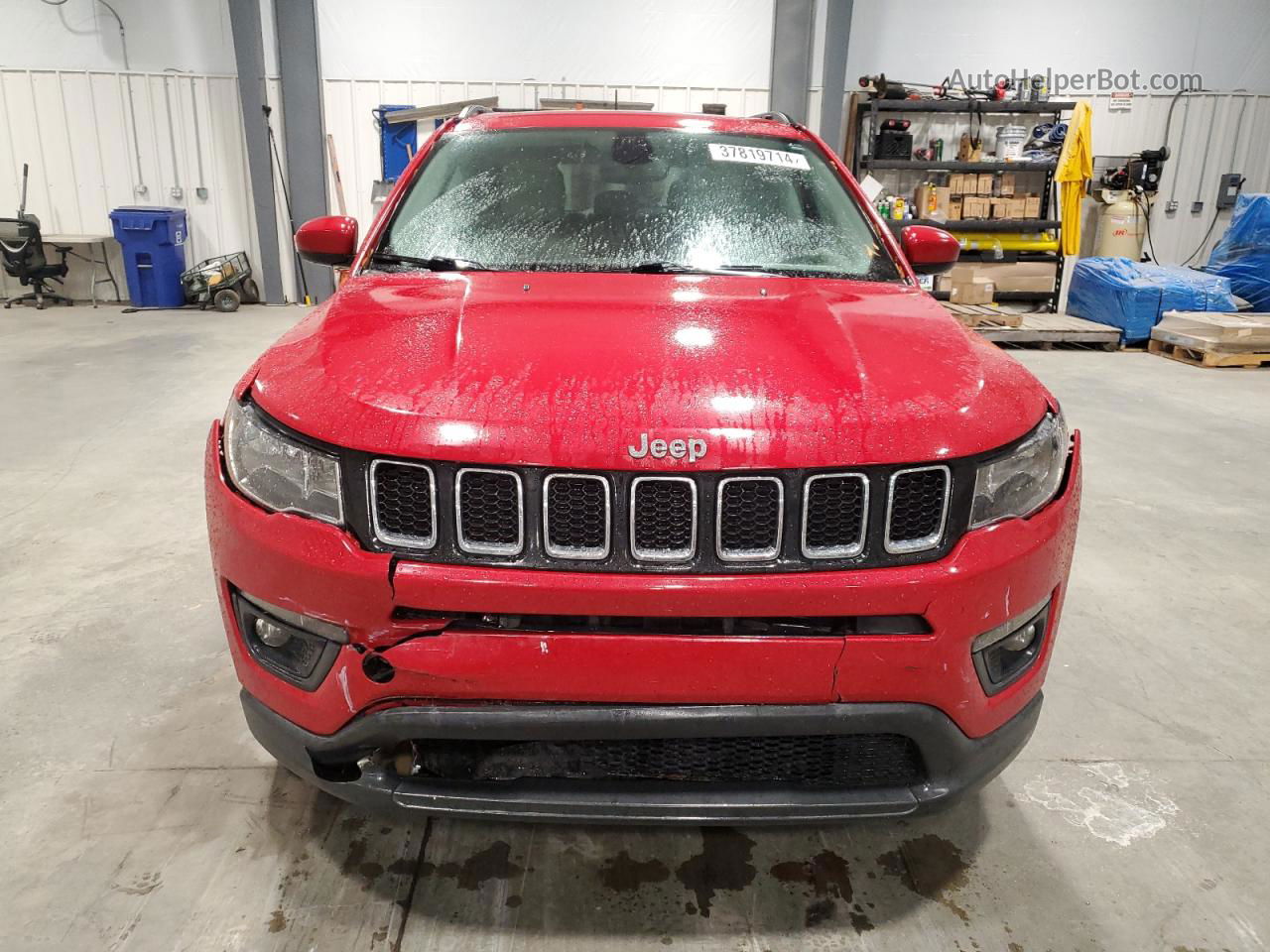 2018 Jeep Compass Latitude Red vin: 3C4NJCBB6JT495084