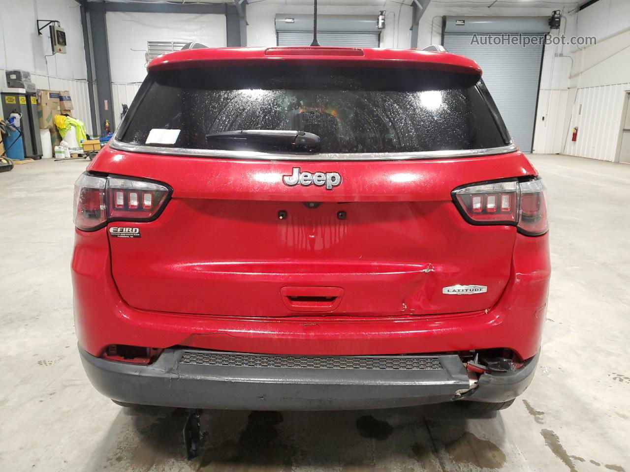 2018 Jeep Compass Latitude Red vin: 3C4NJCBB6JT495084