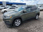 2018 Jeep Compass Latitude Green vin: 3C4NJCBB7JT486992