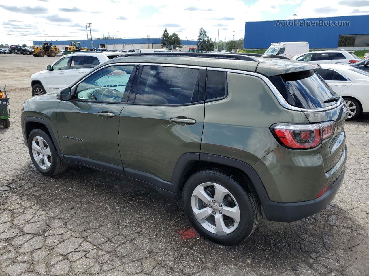 2018 Jeep Compass Latitude Green vin: 3C4NJCBB7JT486992