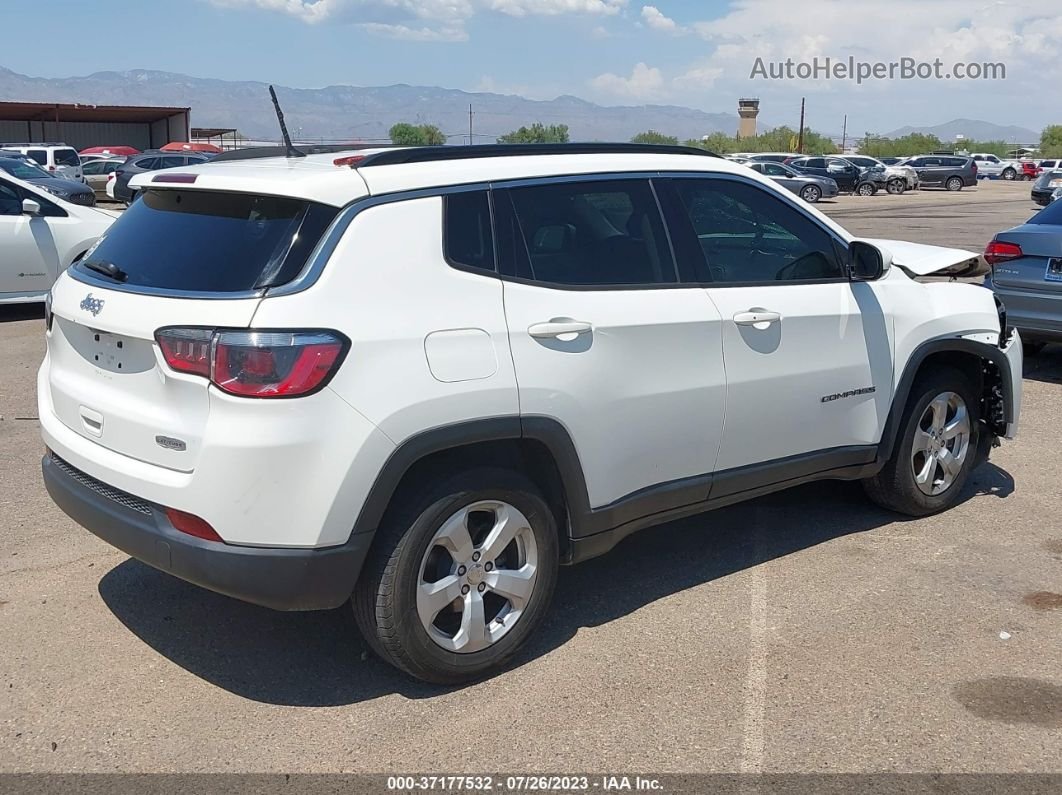 2018 Jeep Compass Latitude Fwd White vin: 3C4NJCBB8JT212801