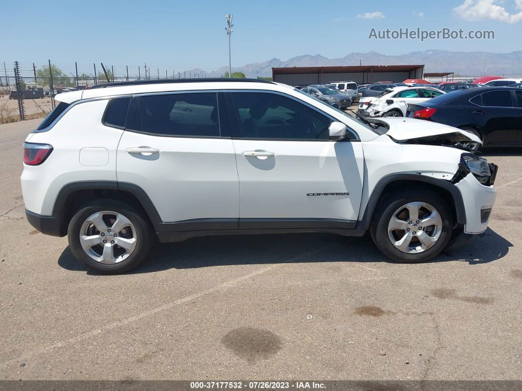 2018 Jeep Compass Latitude Fwd White vin: 3C4NJCBB8JT212801