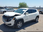 2018 Jeep Compass Latitude Fwd White vin: 3C4NJCBB8JT212801