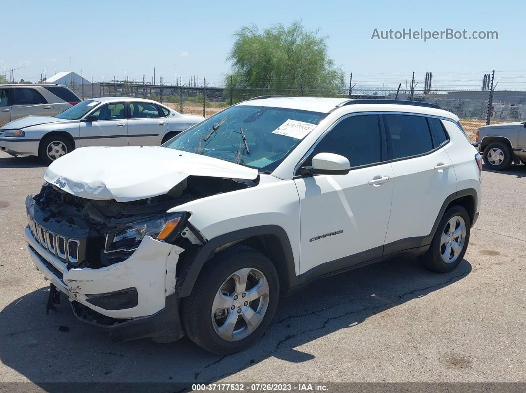 2018 Jeep Compass Latitude Fwd White vin: 3C4NJCBB8JT212801