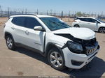 2018 Jeep Compass Latitude Fwd White vin: 3C4NJCBB8JT212801