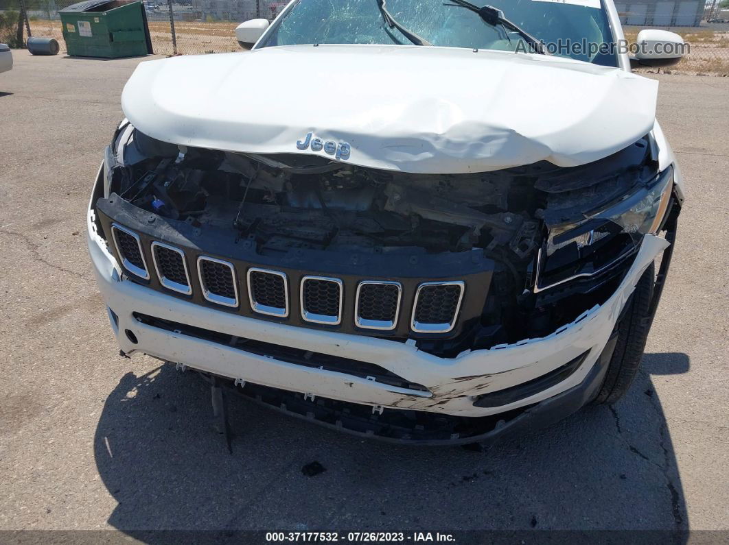 2018 Jeep Compass Latitude Fwd White vin: 3C4NJCBB8JT212801