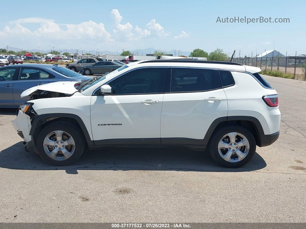 2018 Jeep Compass Latitude Fwd White vin: 3C4NJCBB8JT212801