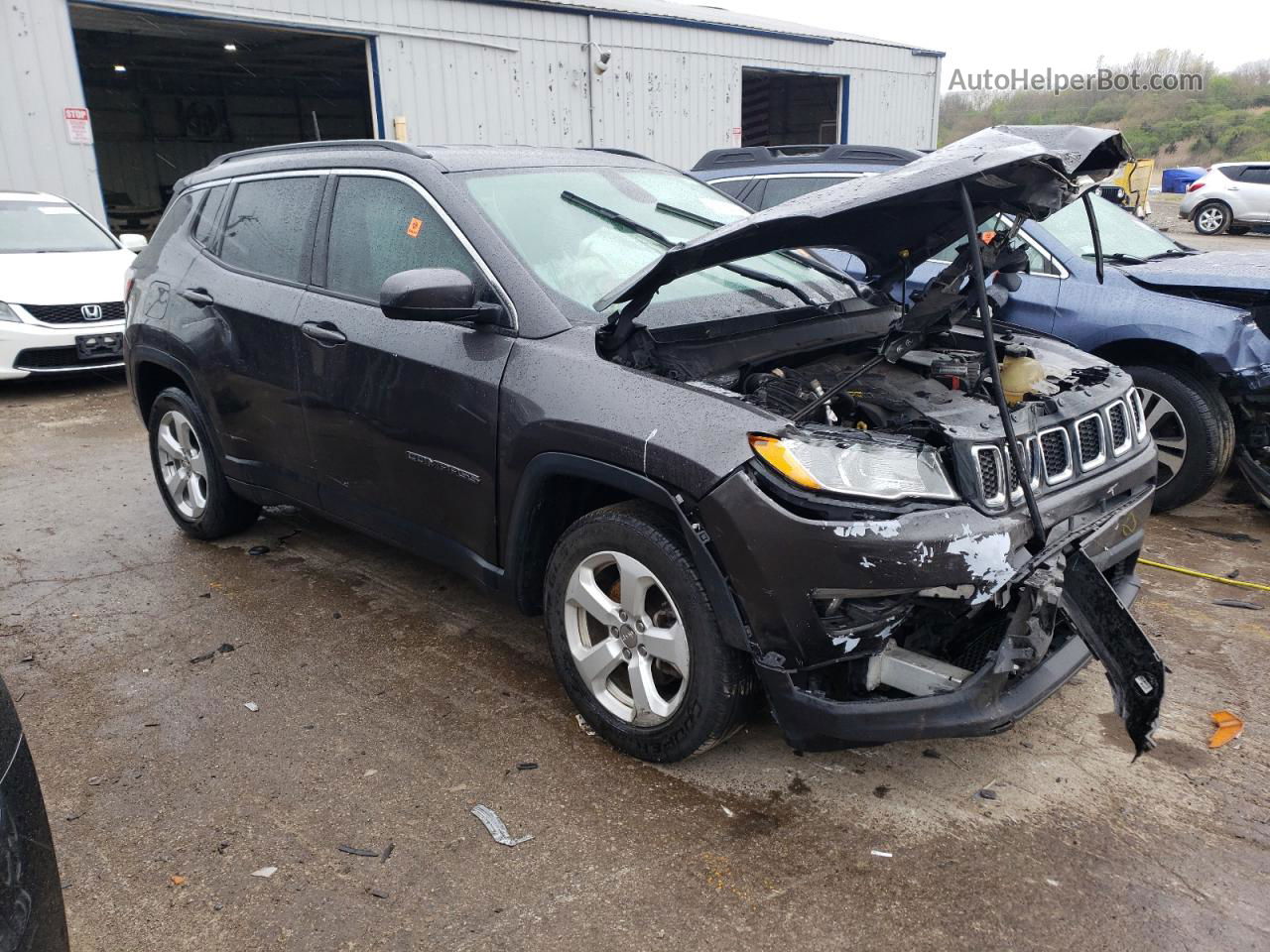 2018 Jeep Compass Latitude Gray vin: 3C4NJCBB9JT501816