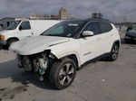 2018 Jeep Compass Latitude White vin: 3C4NJCBBXJT124669