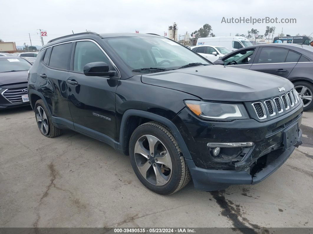 2018 Jeep Compass Latitude Fwd Black vin: 3C4NJCBBXJT228739