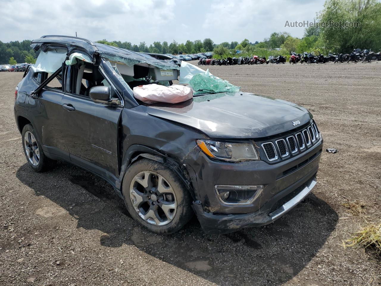 2018 Jeep Compass Limited Charcoal vin: 3C4NJCCB1JT462749