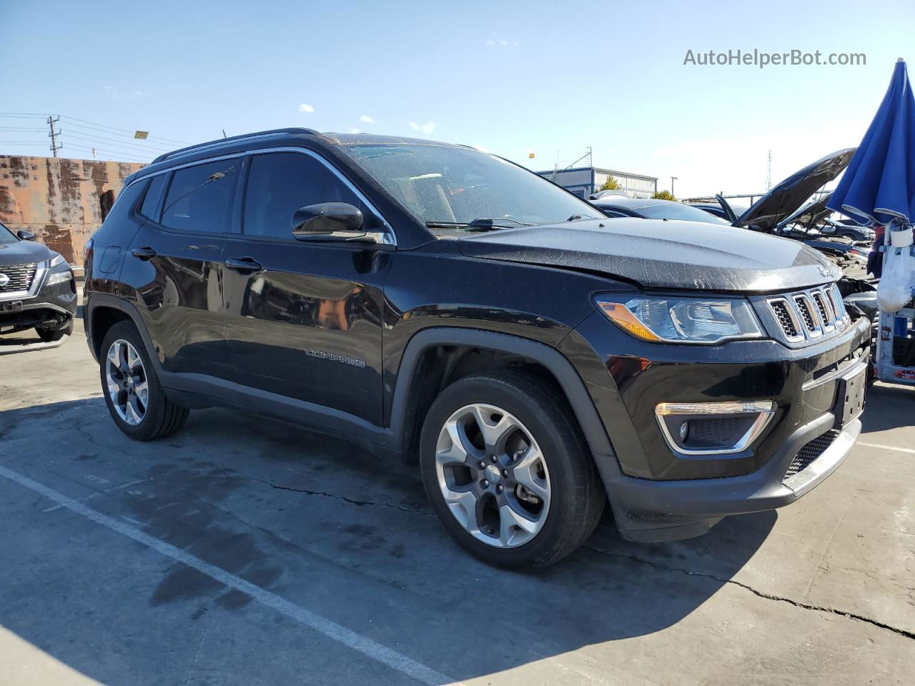 2018 Jeep Compass Limited Черный vin: 3C4NJCCB2JT204370