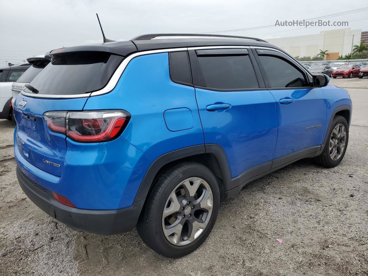 2018 Jeep Compass Limited Blue vin: 3C4NJCCB5JT465959