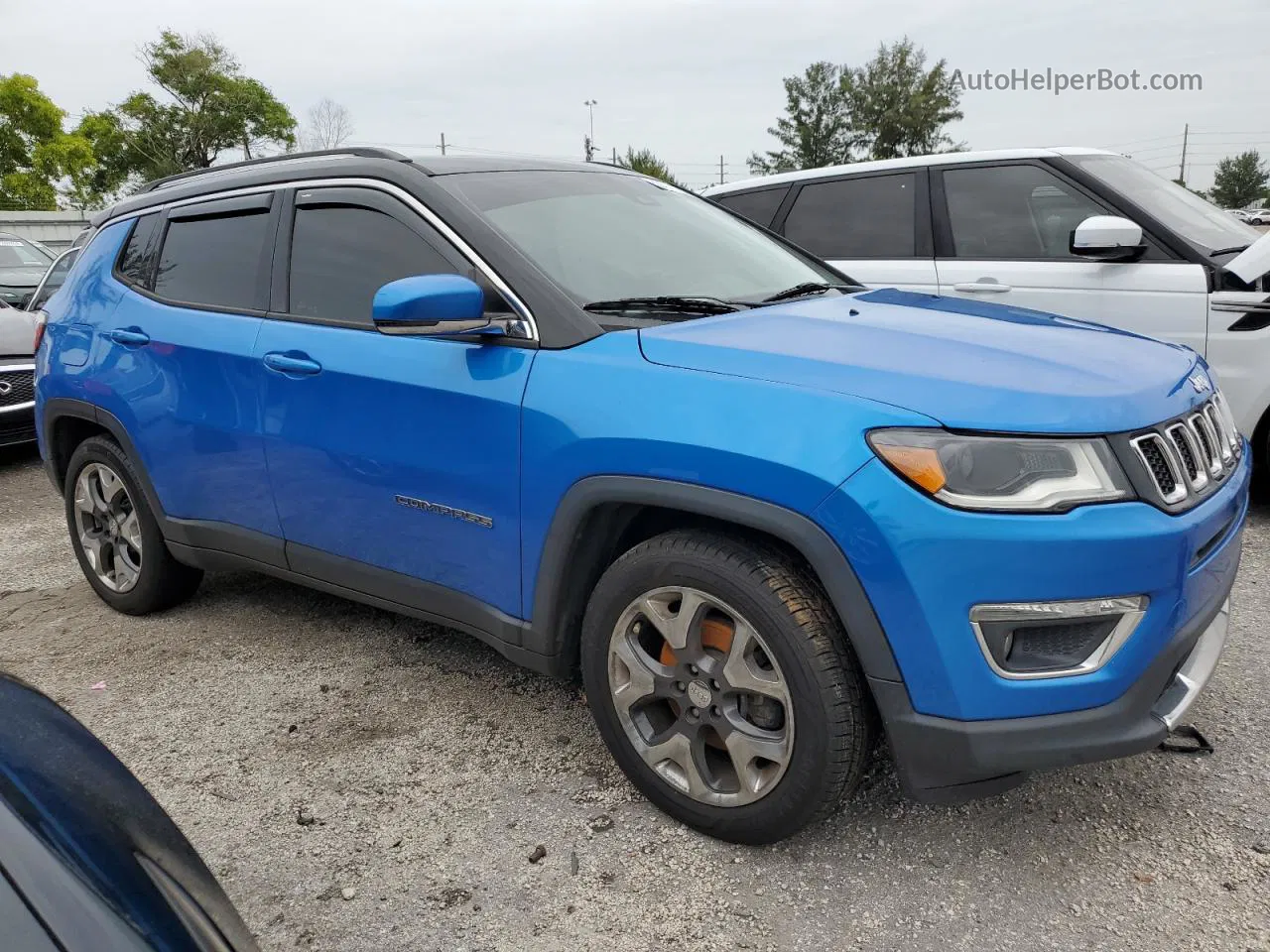 2018 Jeep Compass Limited Синий vin: 3C4NJCCB5JT465959