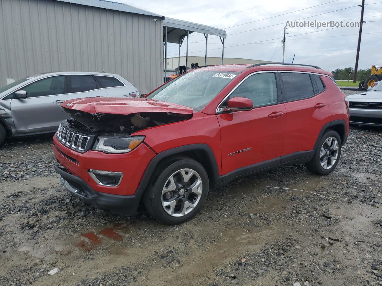 2018 Jeep Compass Limited Красный vin: 3C4NJCCB7JT358170