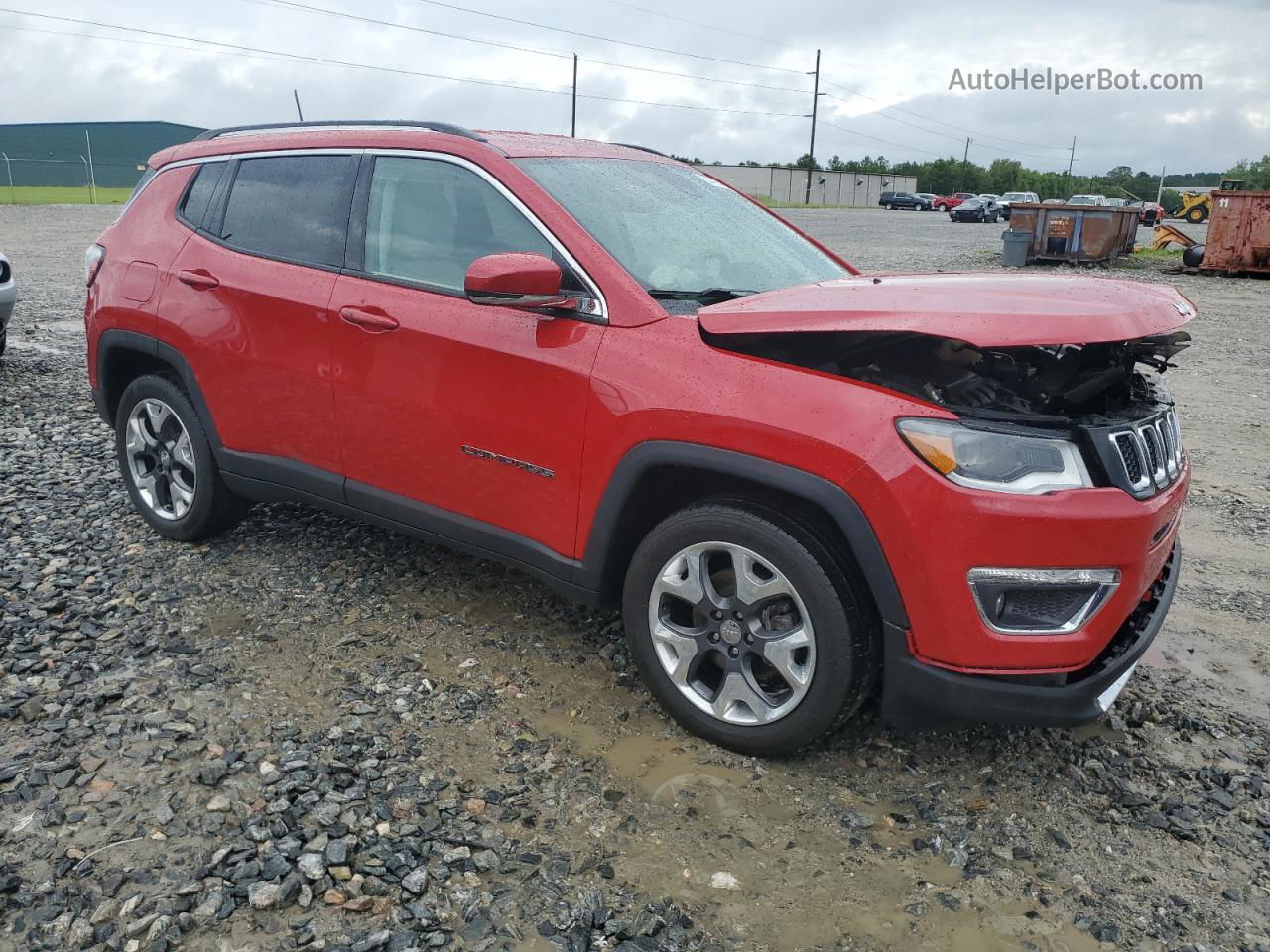 2018 Jeep Compass Limited Red vin: 3C4NJCCB7JT358170