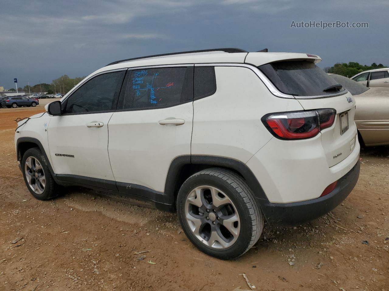 2018 Jeep Compass Limited White vin: 3C4NJCCB7JT362378