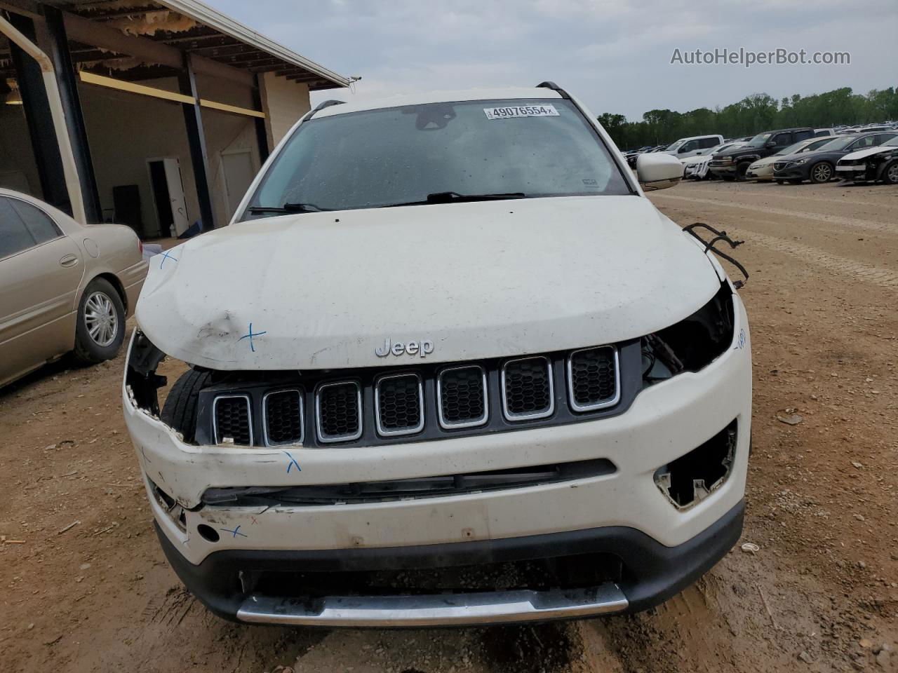 2018 Jeep Compass Limited White vin: 3C4NJCCB7JT362378