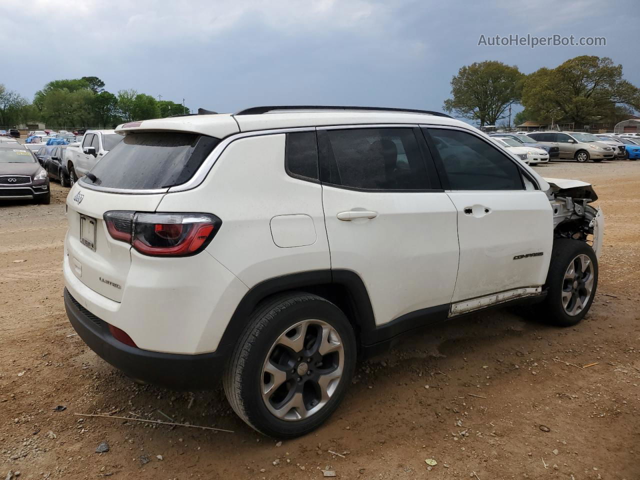 2018 Jeep Compass Limited White vin: 3C4NJCCB7JT362378