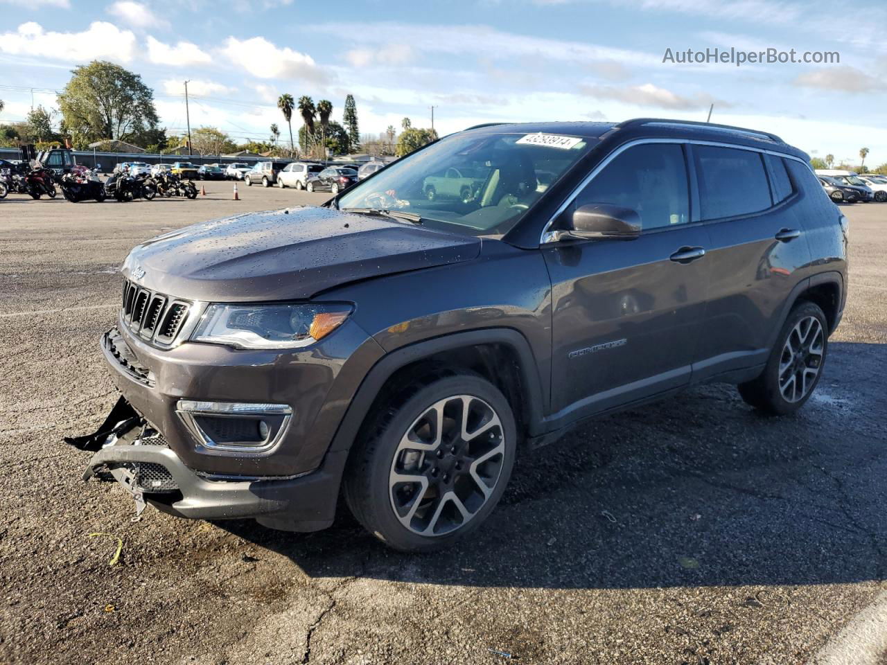 2018 Jeep Compass Limited Gray vin: 3C4NJCCB9JT494882