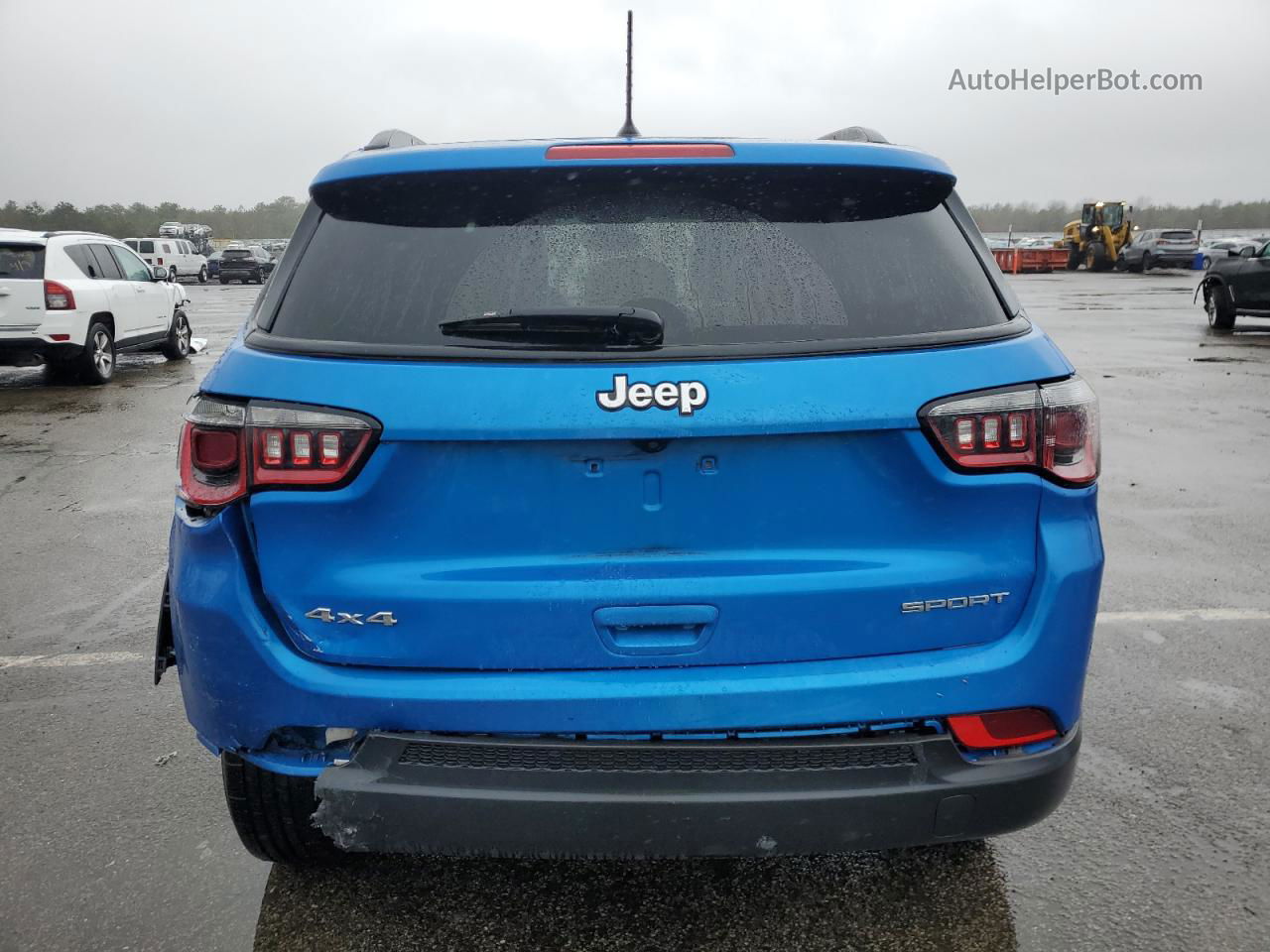 2018 Jeep Compass Sport Blue vin: 3C4NJDAB4JT239033