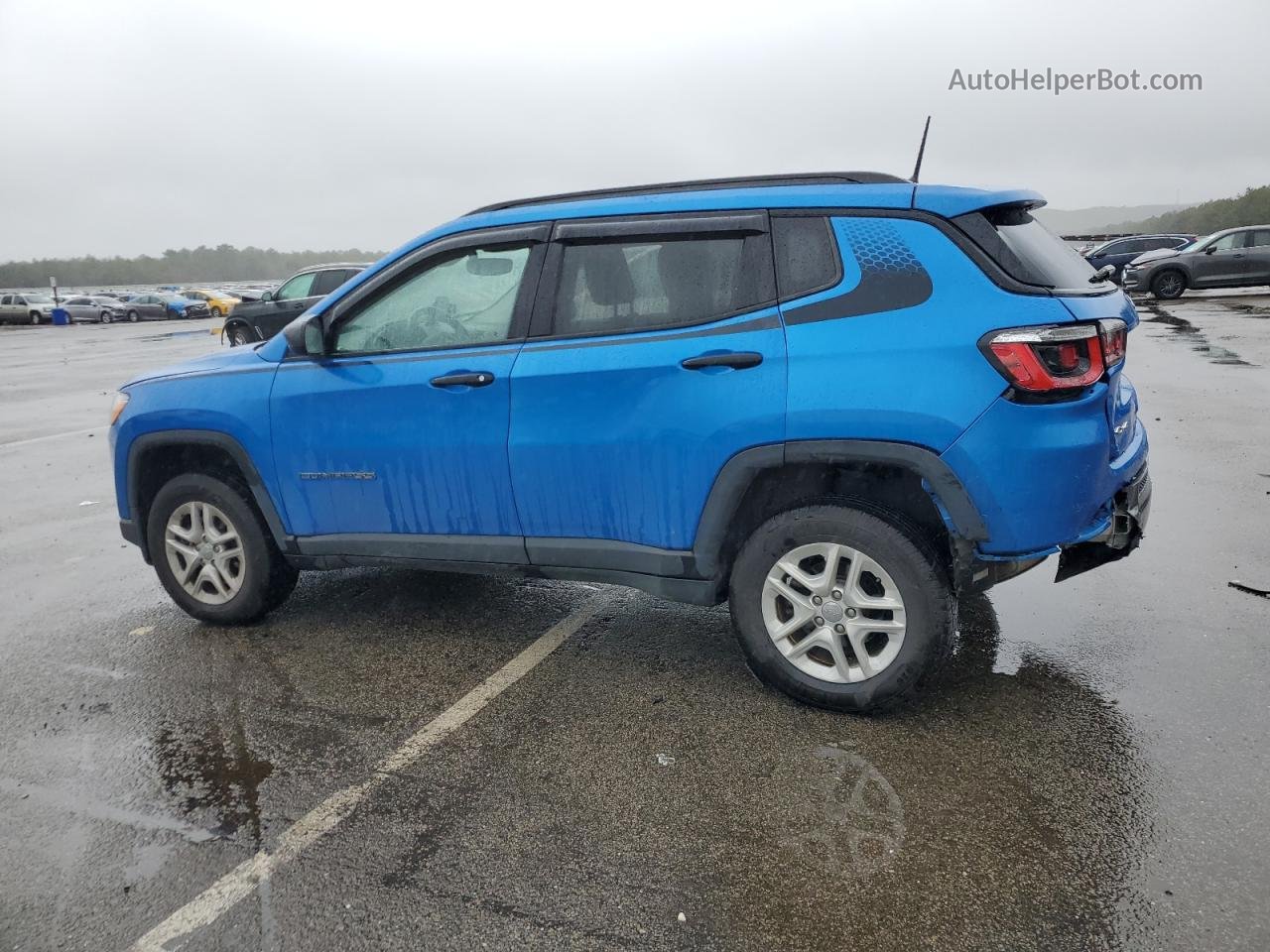 2018 Jeep Compass Sport Blue vin: 3C4NJDAB4JT239033