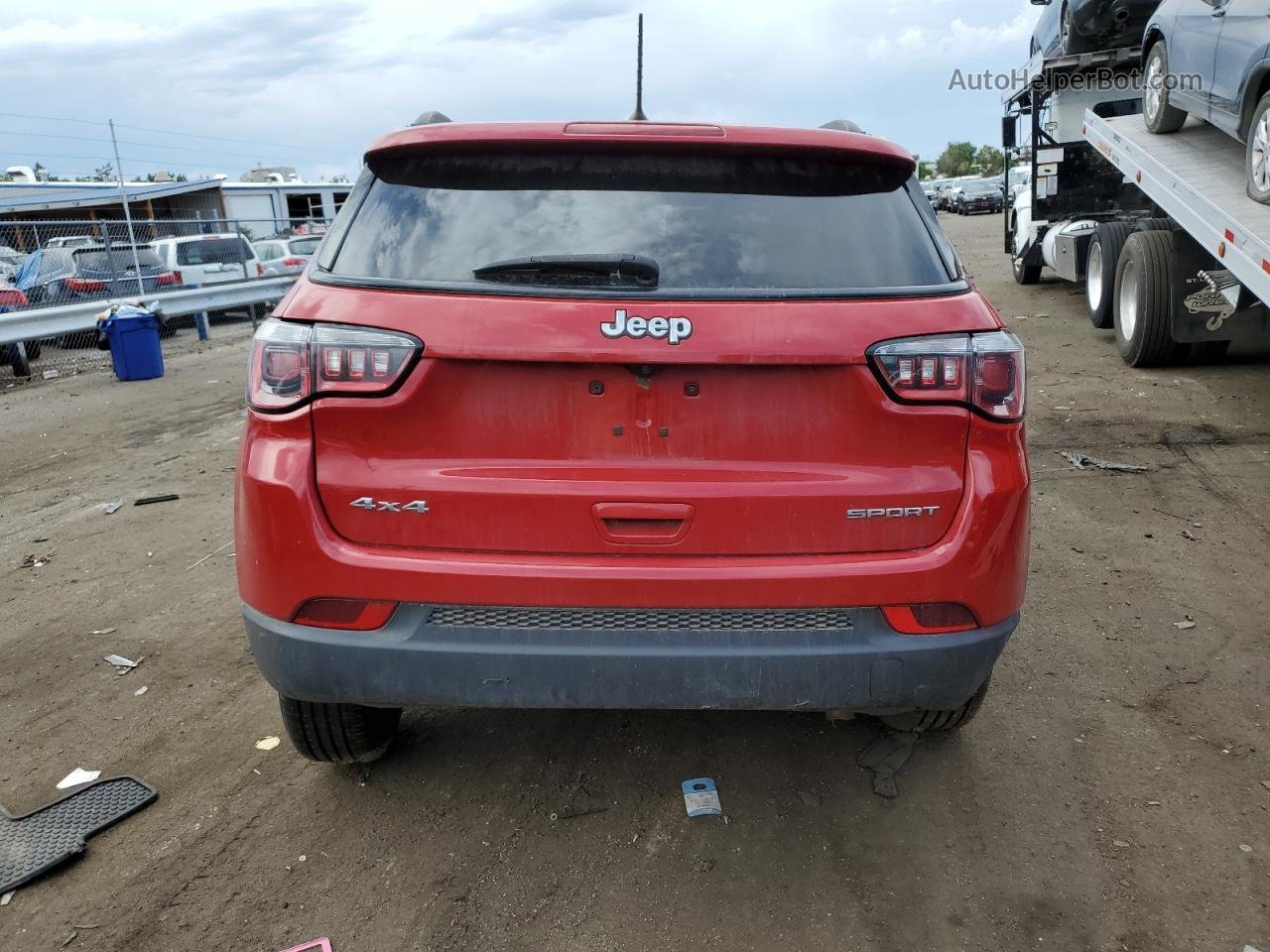 2018 Jeep Compass Sport Red vin: 3C4NJDAB8JT114598
