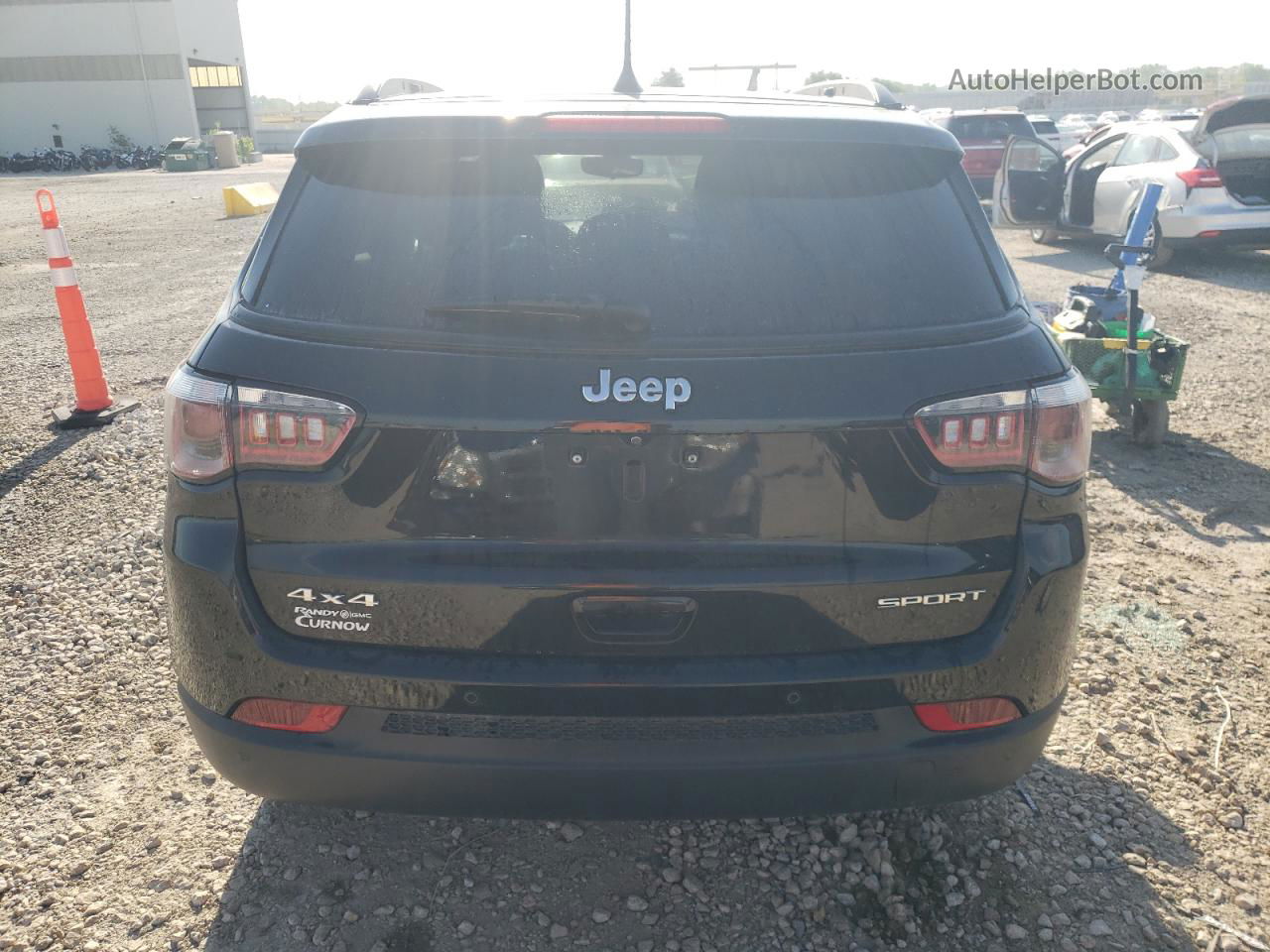 2018 Jeep Compass Sport Black vin: 3C4NJDAB8JT181010