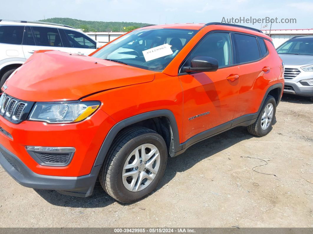 2018 Jeep Compass Sport 4x4 Orange vin: 3C4NJDAB8JT248947