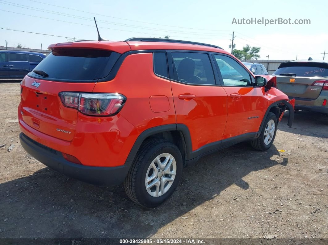 2018 Jeep Compass Sport 4x4 Orange vin: 3C4NJDAB8JT248947