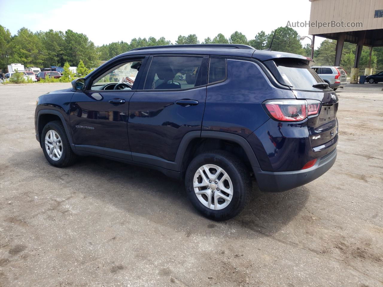 2018 Jeep Compass Sport Синий vin: 3C4NJDAB9JT419141