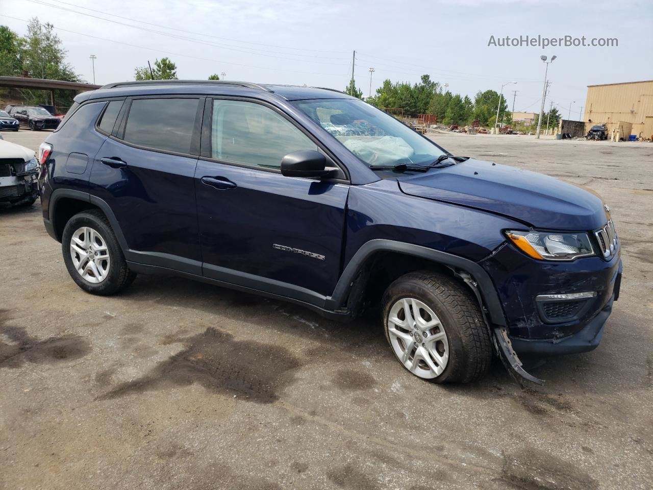 2018 Jeep Compass Sport Blue vin: 3C4NJDAB9JT419141