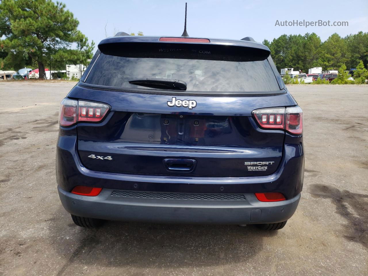 2018 Jeep Compass Sport Синий vin: 3C4NJDAB9JT419141