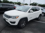 2018 Jeep Compass Latitude White vin: 3C4NJDBB0JT100421