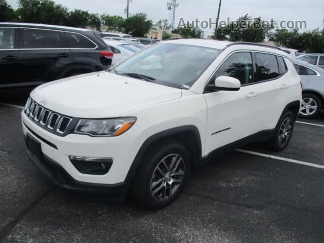 2018 Jeep Compass Latitude White vin: 3C4NJDBB0JT100421