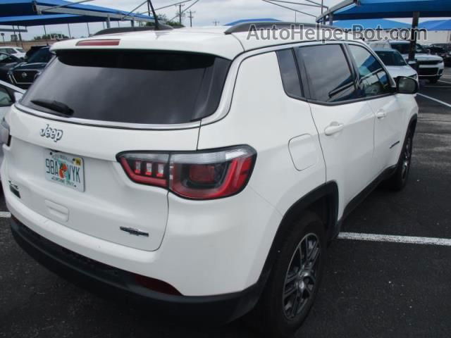 2018 Jeep Compass Latitude White vin: 3C4NJDBB0JT100421