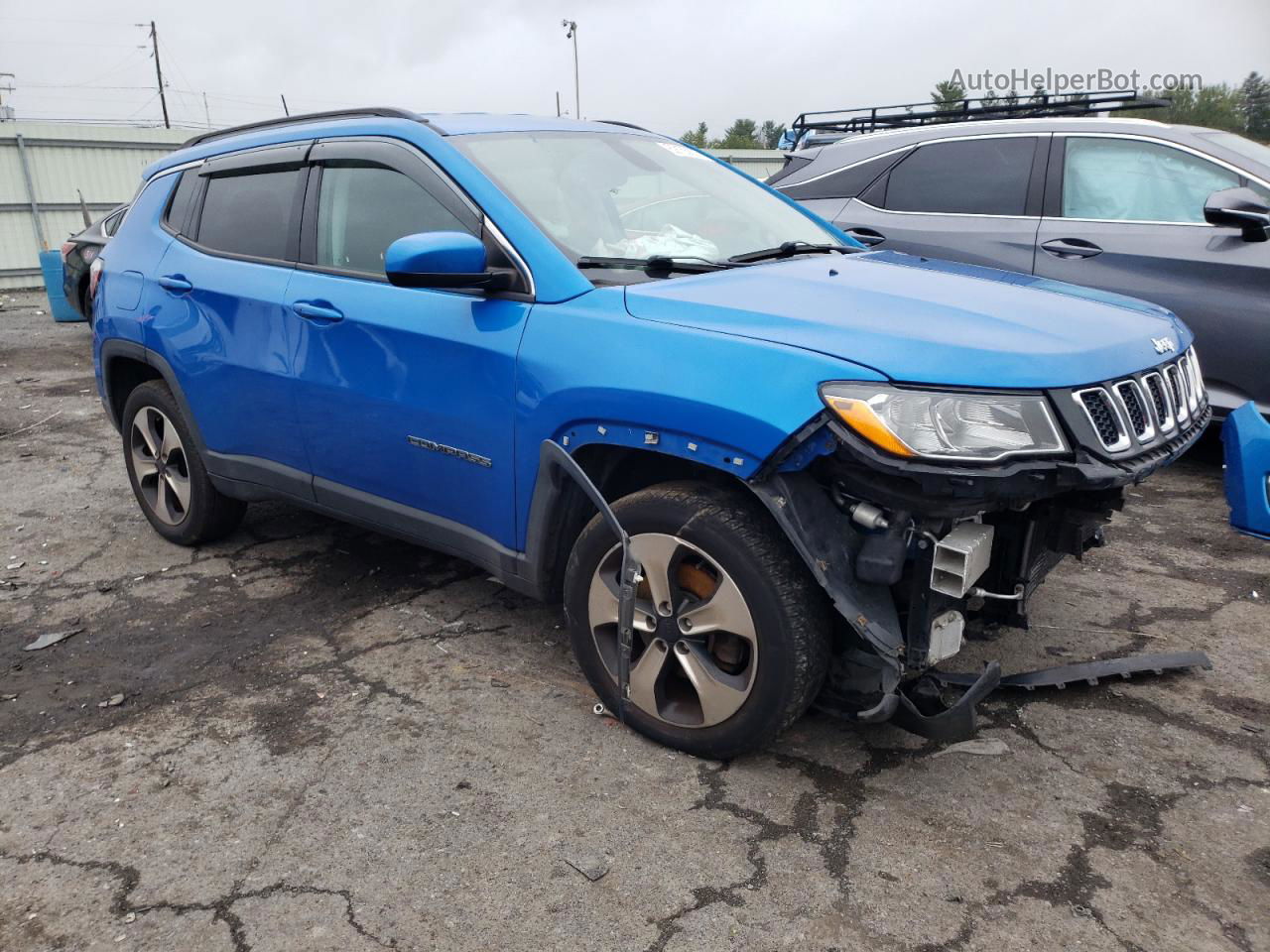 2018 Jeep Compass Latitude Blue vin: 3C4NJDBB0JT154804