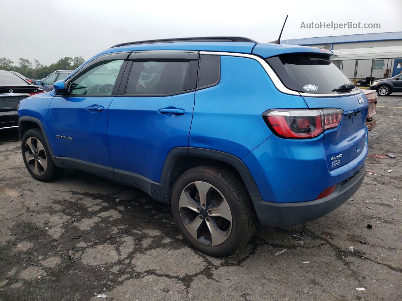 2018 Jeep Compass Latitude Синий vin: 3C4NJDBB0JT154804