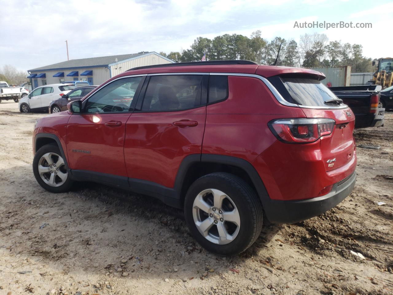 2018 Jeep Compass Latitude Red vin: 3C4NJDBB0JT393088