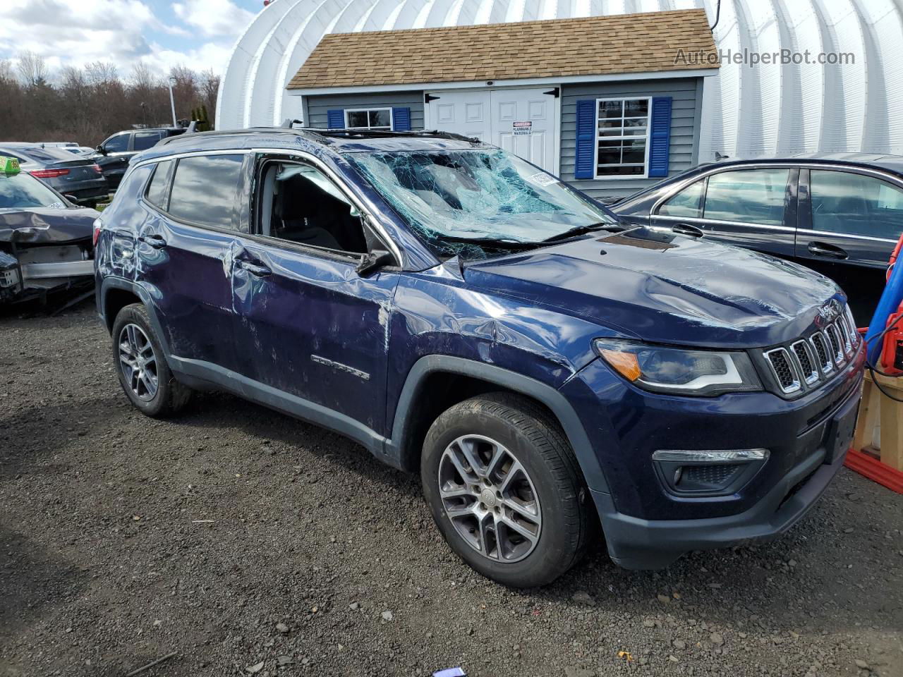 2018 Jeep Compass Latitude Blue vin: 3C4NJDBB1JT161423