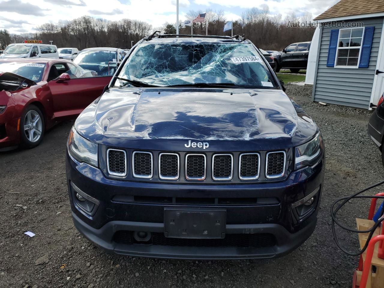 2018 Jeep Compass Latitude Blue vin: 3C4NJDBB1JT161423