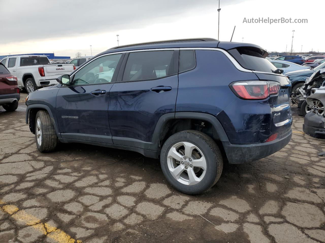 2018 Jeep Compass Latitude Blue vin: 3C4NJDBB1JT330713