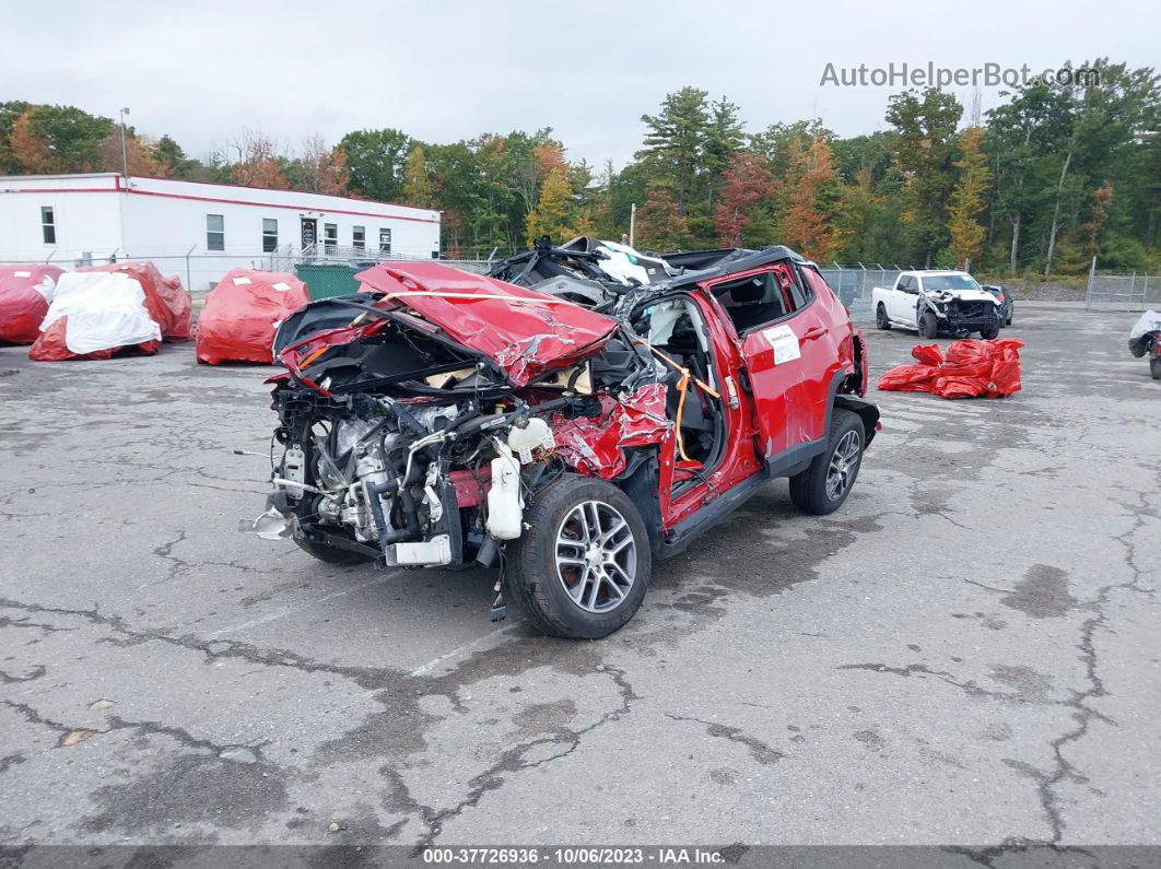 2018 Jeep Compass Latitude 4x4 Red vin: 3C4NJDBB2JT115437