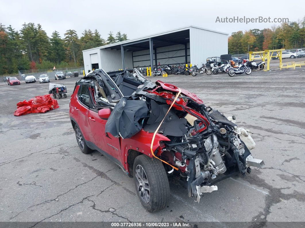 2018 Jeep Compass Latitude 4x4 Red vin: 3C4NJDBB2JT115437