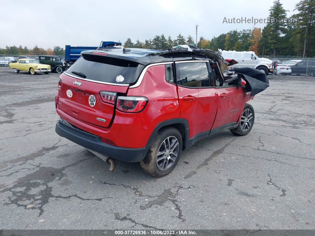 2018 Jeep Compass Latitude 4x4 Red vin: 3C4NJDBB2JT115437