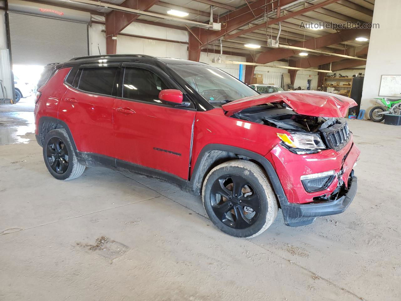 2018 Jeep Compass Latitude Burgundy vin: 3C4NJDBB2JT313676