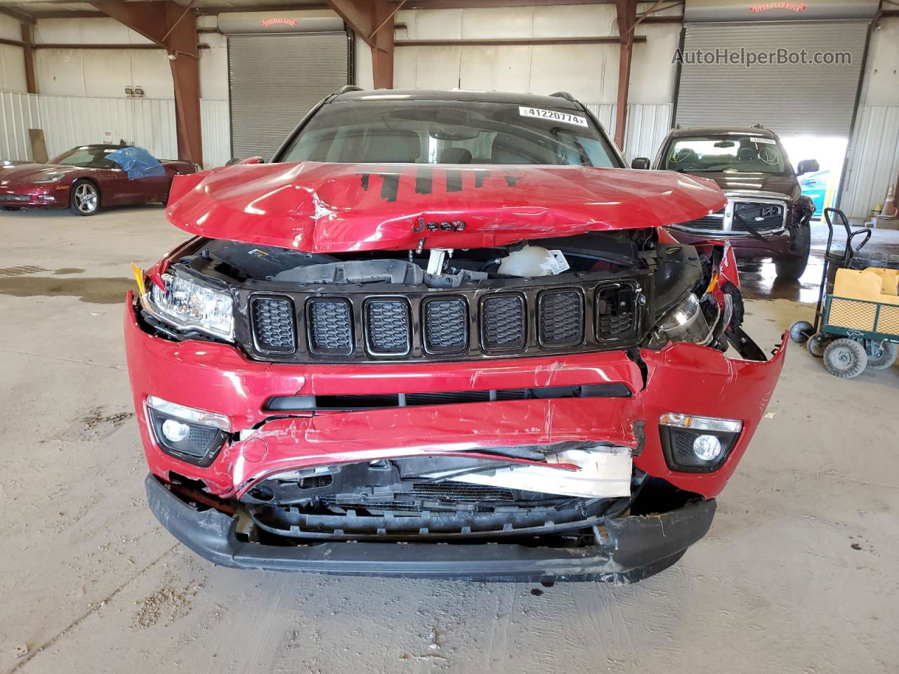 2018 Jeep Compass Latitude Burgundy vin: 3C4NJDBB2JT313676