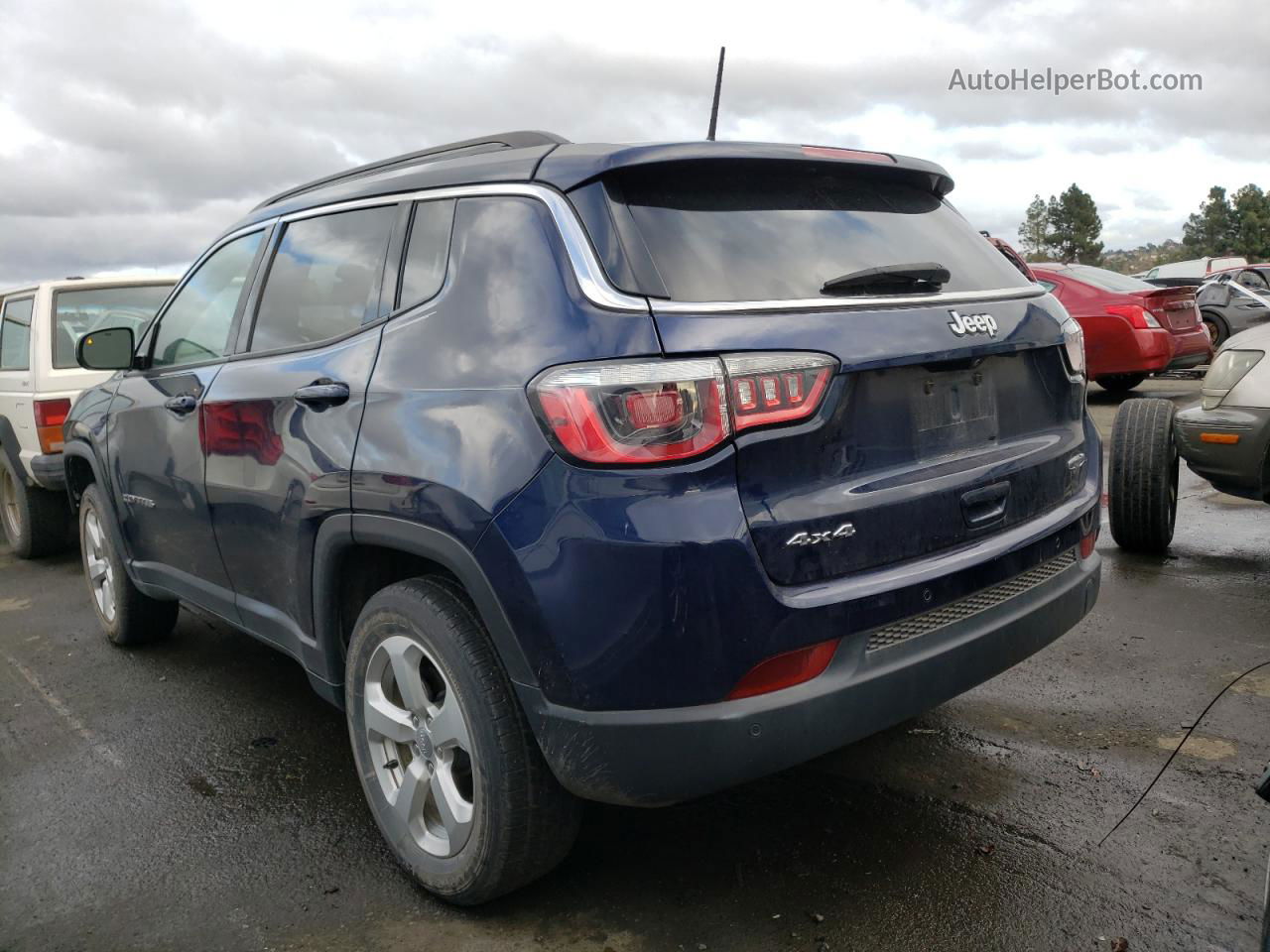 2018 Jeep Compass Latitude Blue vin: 3C4NJDBB3JT147474