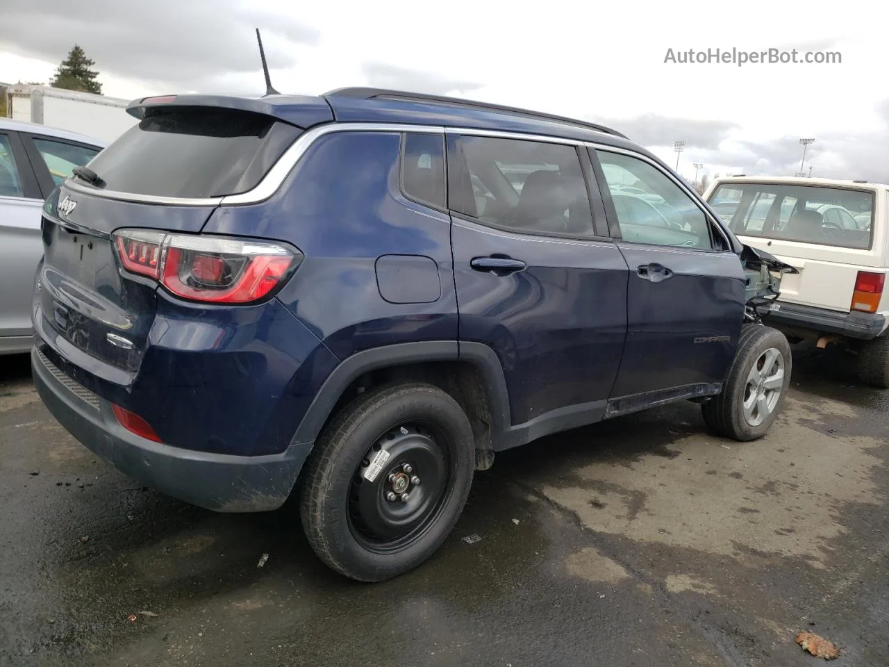 2018 Jeep Compass Latitude Blue vin: 3C4NJDBB3JT147474