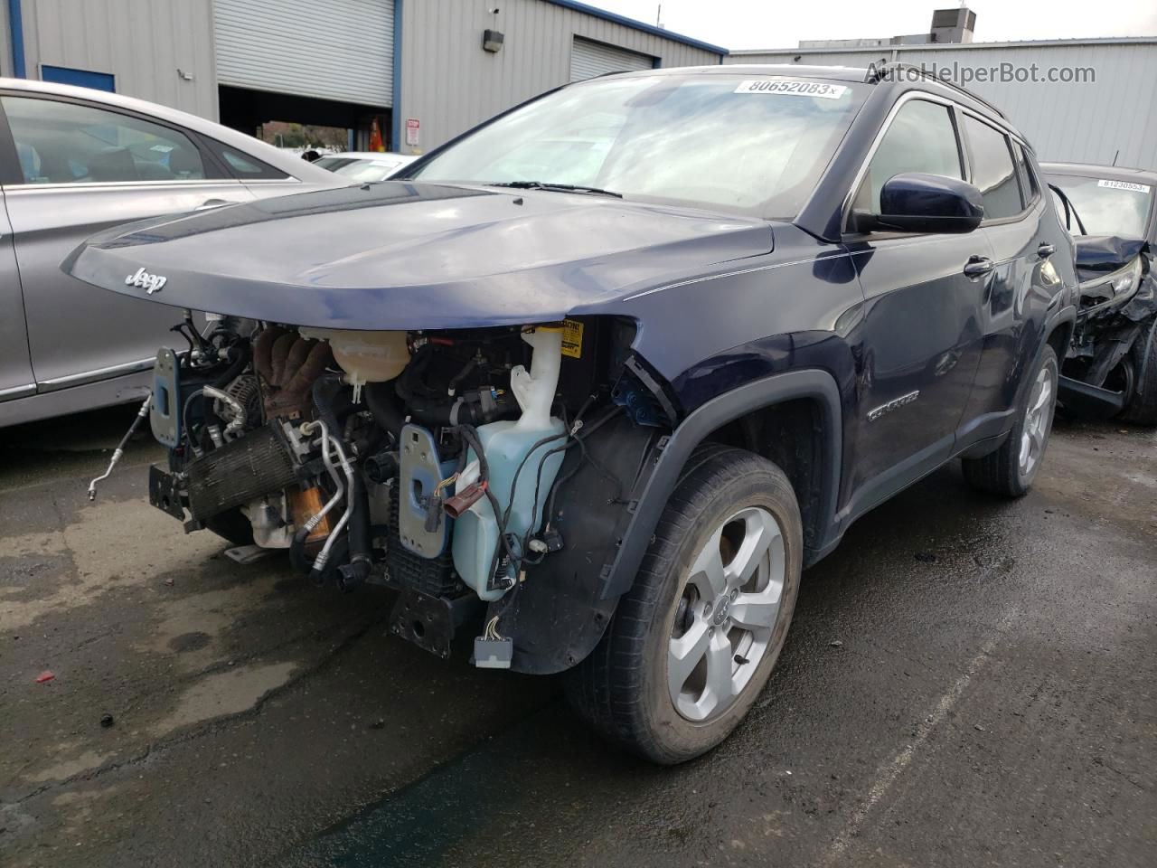 2018 Jeep Compass Latitude Blue vin: 3C4NJDBB3JT147474